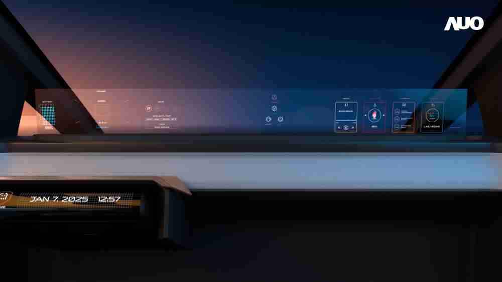 MG电玩无界透明显示接口(Horizon Image Glass)透过车运算方案整合仪表板、、、、中控台及副驾显示器，，一体式全景呈现，，，提供乘用者清晰的前方视野、、、、行车必要信息与娱乐功能